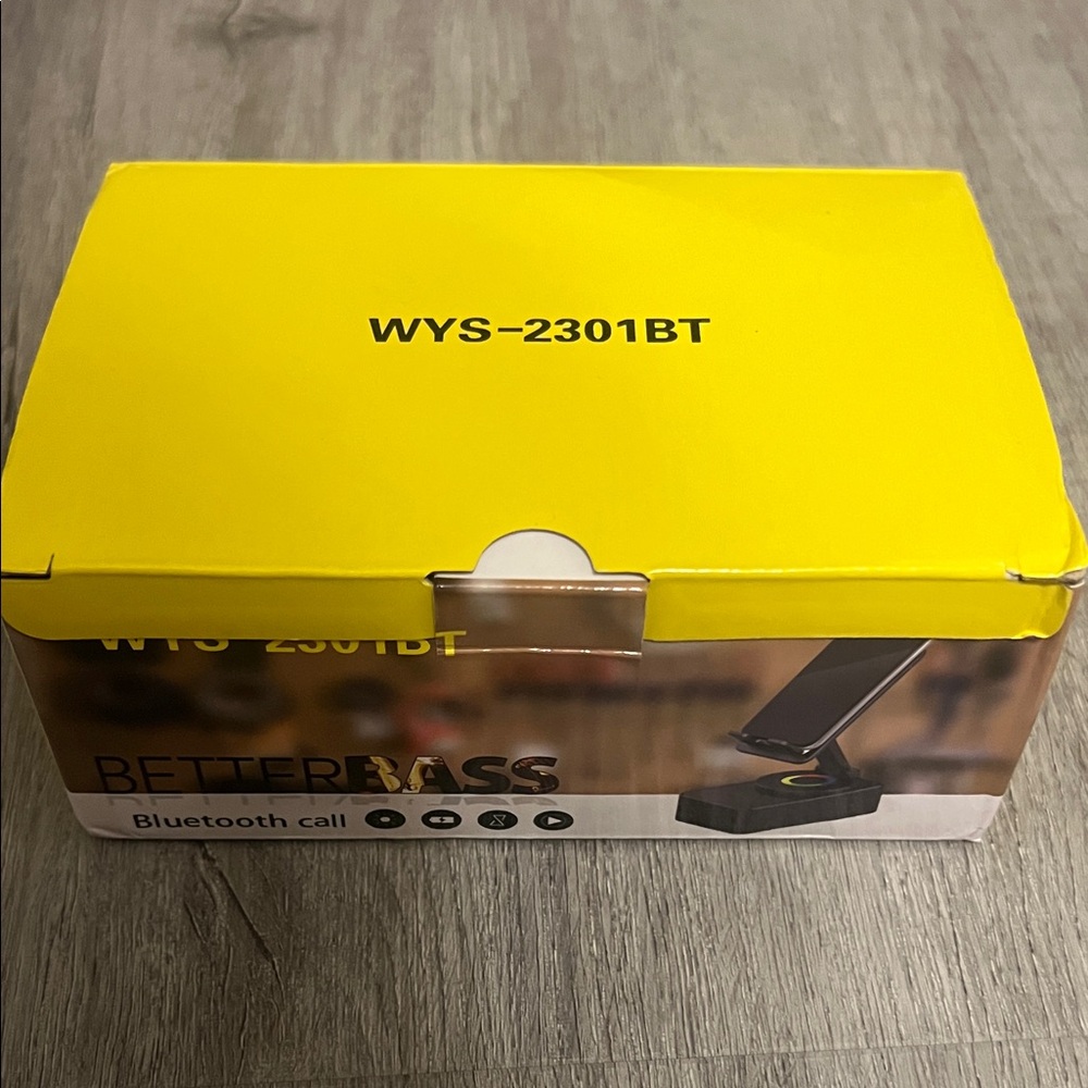 WYS-2301BT Bluetooth Speaker Dock in Yellow -